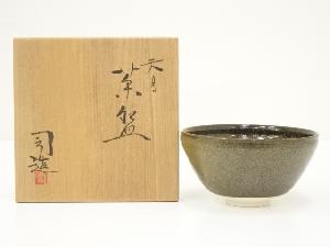 鈴木健司造　天目茶碗（共箱）